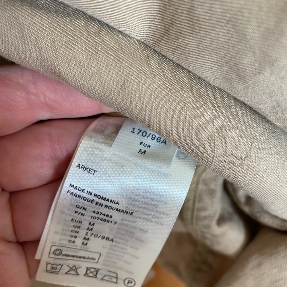 Arket Short Trench Coat Size M - Picture 9 of 9